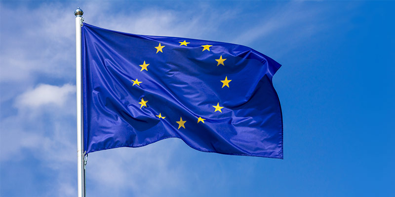 European Flag for the CEFR with time frames for language learning