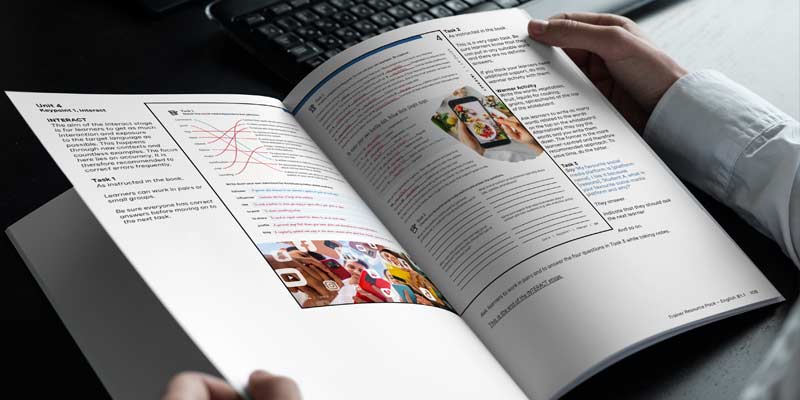 TRP in a new edition, open book.