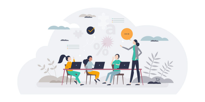 Modern learning environement - illustrated