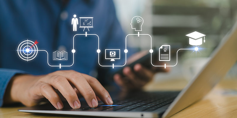 Adaptive language learning technology creating personalized learning paths