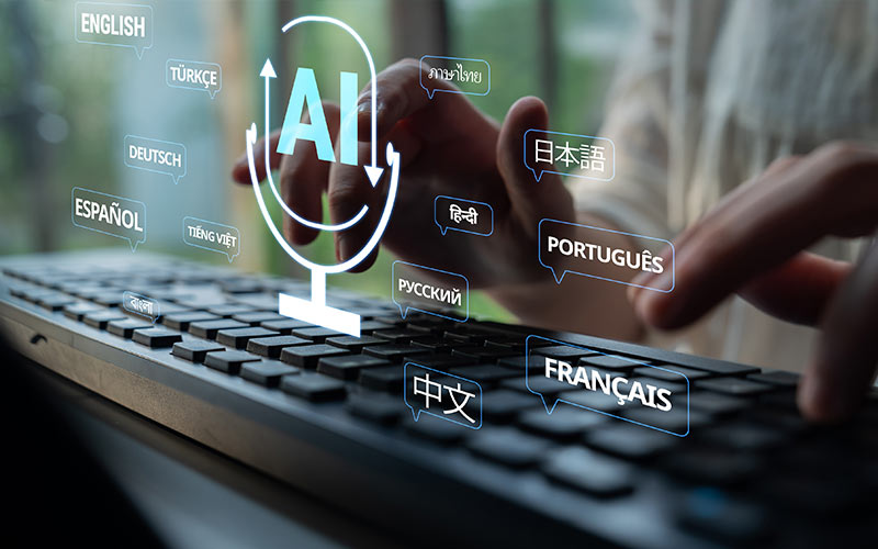 AI-powered language learning tool supporting pronunciation practice, translation, and multilingual communication
