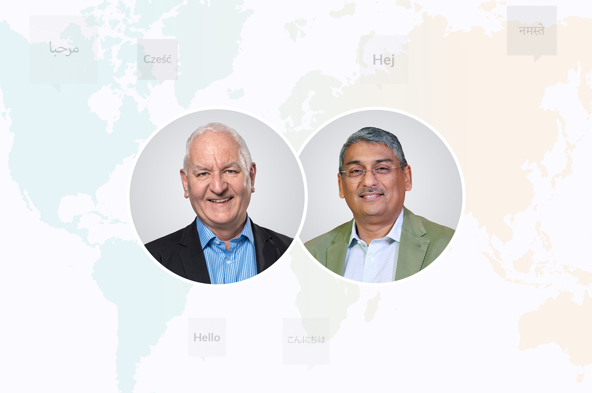 Portrait Image of Jürg Heiniger - CEO, inlingua International and Vikram Bajaj – Licensee, inlingua New Delhi