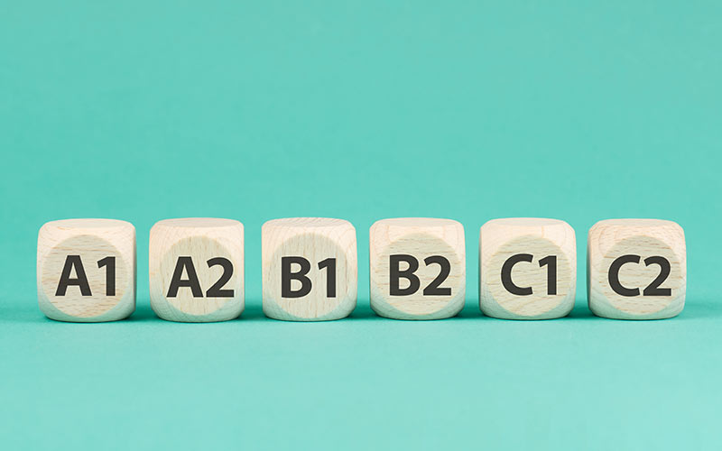 CEFR language proficiency levels from A1 to C2 used for accurate language placement